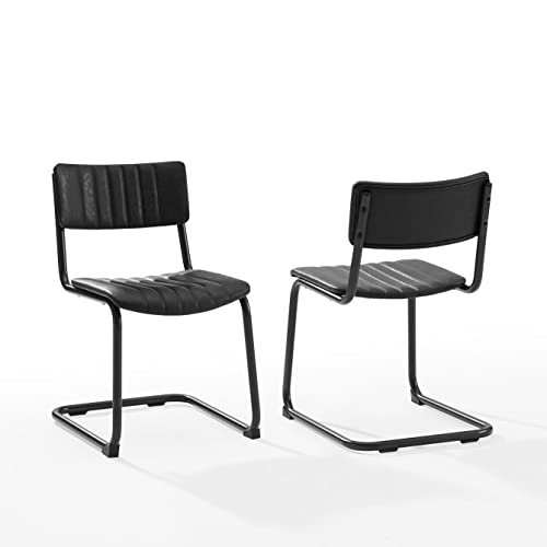 Conrad 2Pc Cantilever Dining Chair Set- 2 Chairs