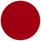 Flash Furniture Wren 42'' Round Red Thermal Laminate Activity Table - Height Adjustable Short Legs