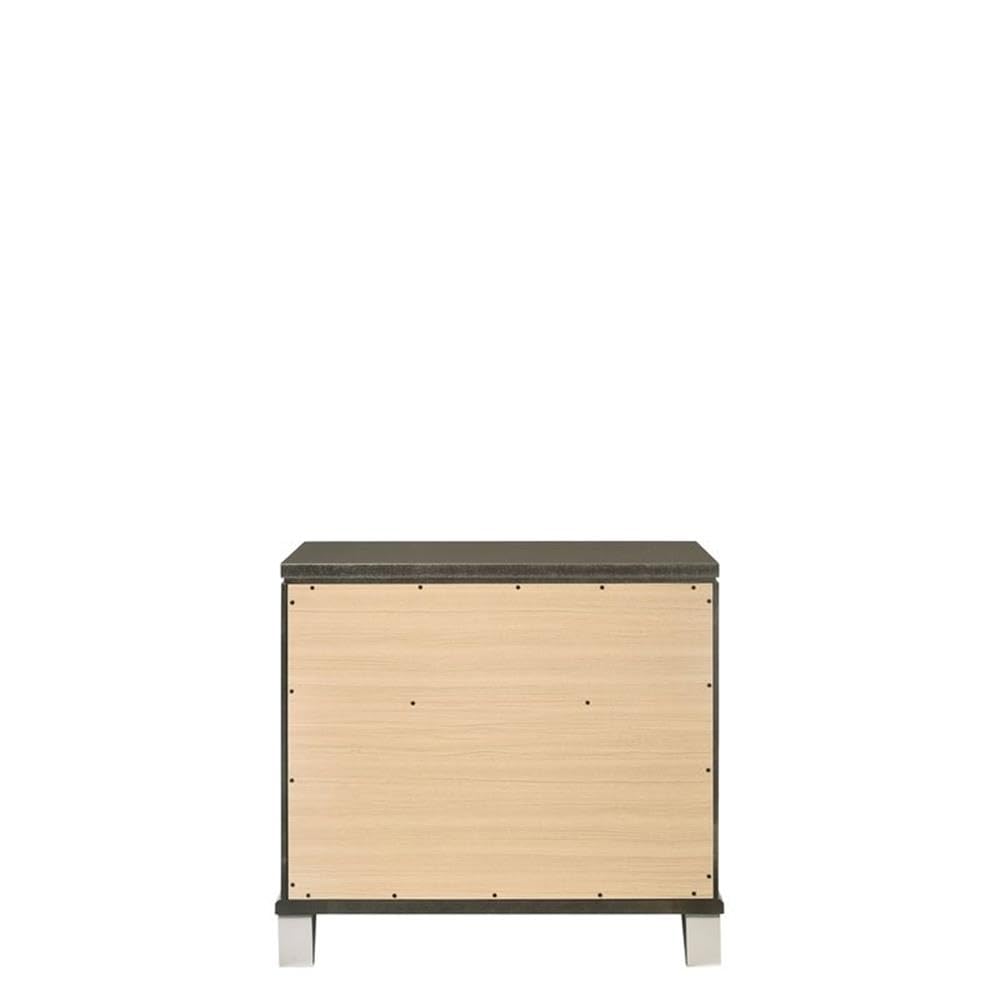 Acme Skylar Nightstand In Dark Champagne