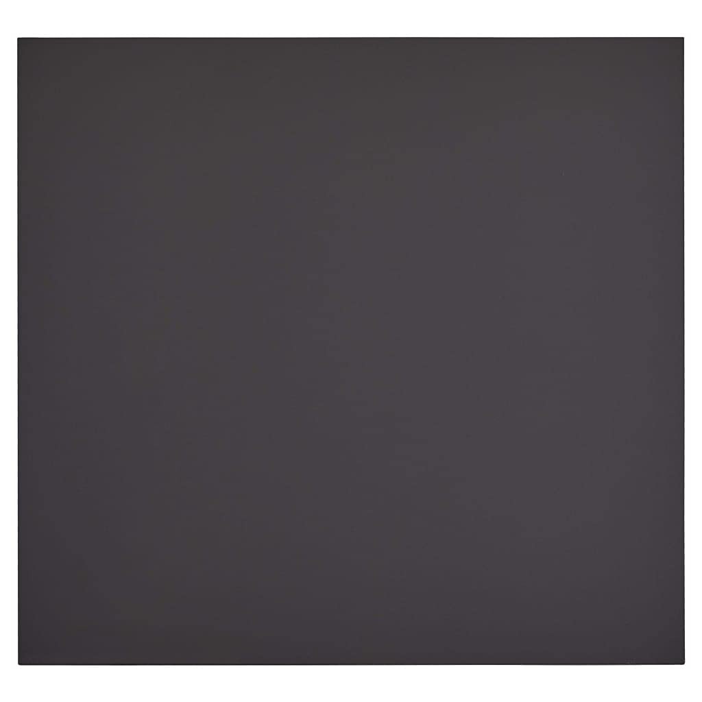 vidaXL Dining Table - Contemporary Design MDF Top with Steel Legs, Square Kitchen Table in Gray and Oak, 31.7x31.7x28.7 inches, Sturdy and Easy to Clean.