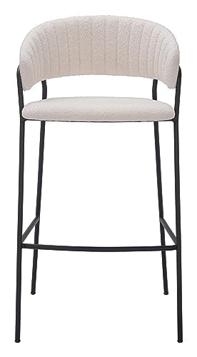 Zuo Josephine Barstool Cream