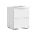 Aurora 2 Drawer Nightstand, White