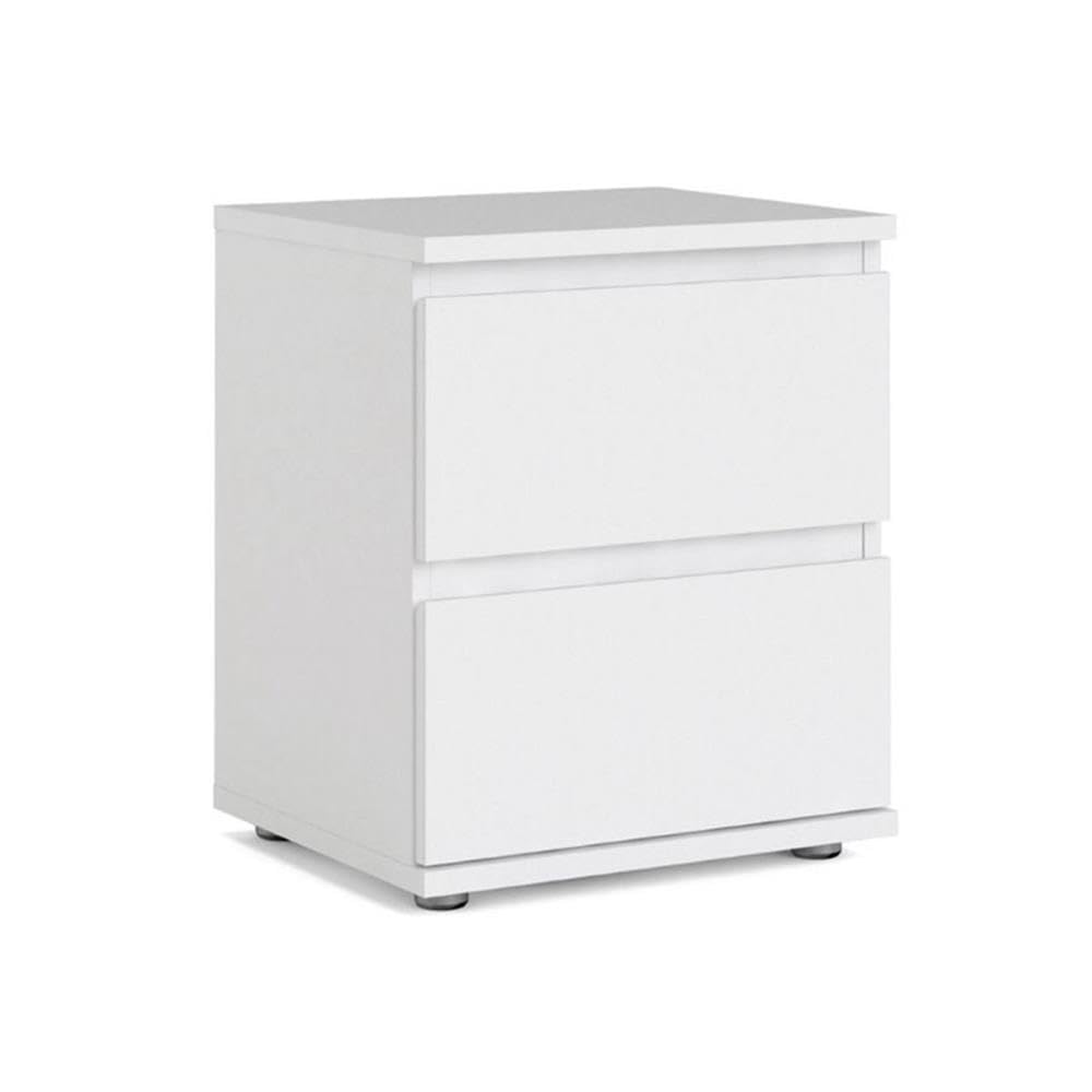 Aurora 2 Drawer Nightstand, White