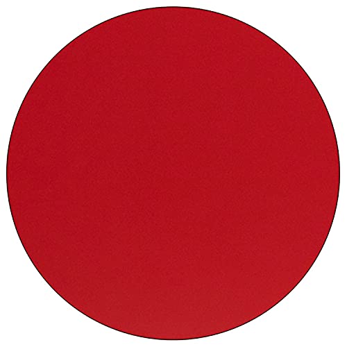 Flash Furniture 48 Rnd Red Activity Table, 48" W X 48" D X 30.5" H