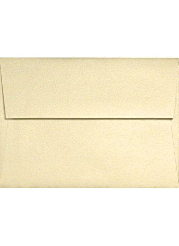 Luxpaper 4Bar A1 Invitation Envelopes | Peel & Press | 3 5/8' X 5 1/8' | Champagne Metallic | 80Lb. Text | 50 Qty