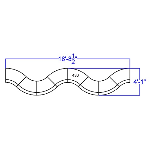 Flash Furniture HERCULES Alon Series White LeatherSoft Reception Configuration, 8 Pieces