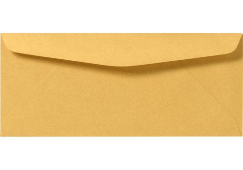 #10 Brown Kraft Regular Envelopes - 4 1/8' X 9 1/2', Thick And Sturdy 24Lb Stock, Gummed Closure, 50 Per Pack - Great For Mail