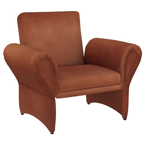 Coaster Home Furnishings Liana Upholstered Roll Arm Accent Armchair Rust Orange