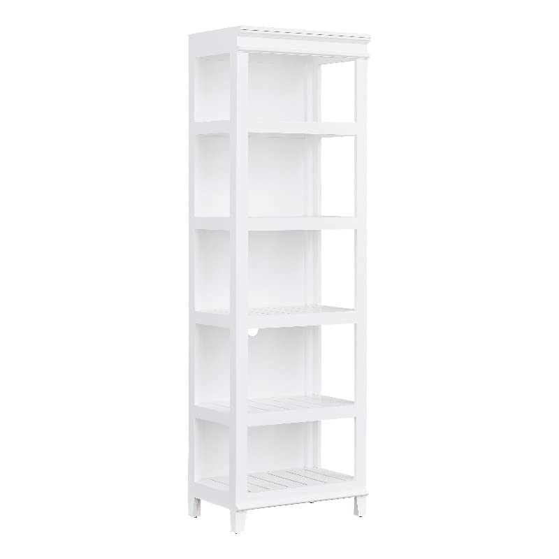 Progressive Furniture White Reagan Wood Entertainment Pier Unit in Swan