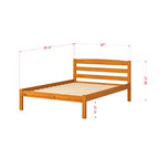 Donco Kids Econo Contemporary Full Honey Bed