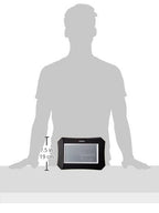 Lorell Lcd Wall/Alarm Clock, 10-1/4-Inch Lunar, Silver/Black