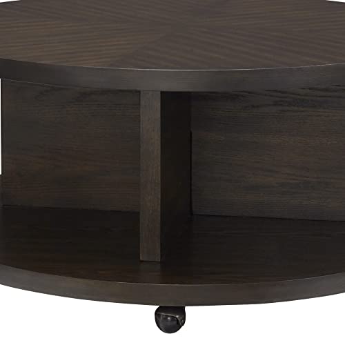 Progressive Furniture Grove Park Round Cocktail Table, Brown