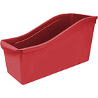 Storex Industries (6 Ea) Large Book Bin Red