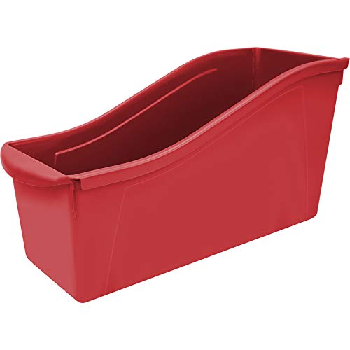 Storex Industries (6 Ea) Large Book Bin Red