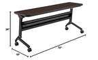 Safco Products Flip-N-Go Training Table, Silver 18" x 60"