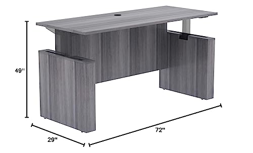 Lorell, Llr69578, Essentials 72" Sit-To-Stand Desk Shell, 1 Each
