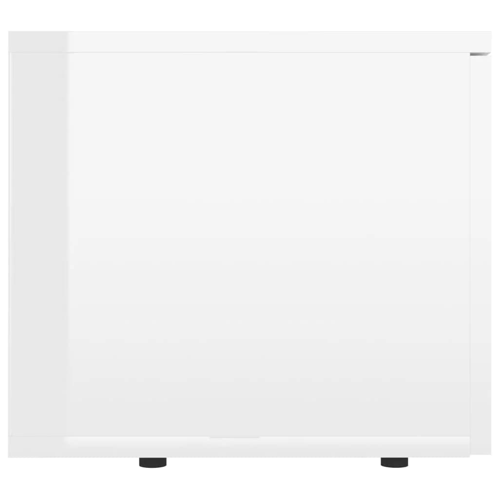 vidaXL TV Stand, TV Stand for Living Room, Sideboard with Drawer, TV Console Media Unit Cupboard, Scandinavian Style, Gray Engineered Wood