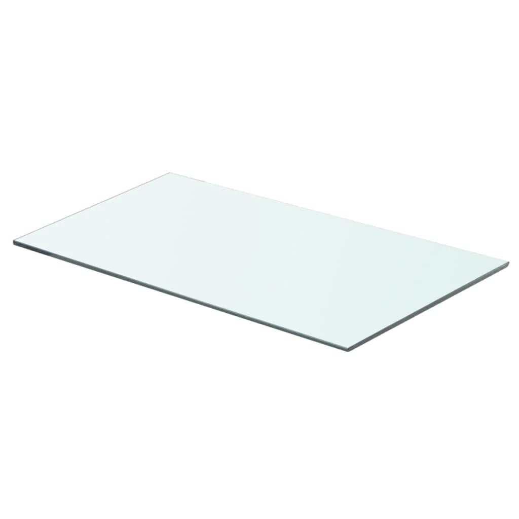 vidaXL Tempered Glass Shelf Panel - Clear, High-Durability, Versatile Usage for Homes or Shops, Easy to Clean, Exact Size 27.6&quot;x11.8&quot;