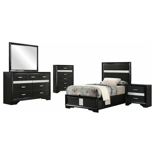 Miranda Contemporary 5-Piece Bedroom Set - Thumbnail 3