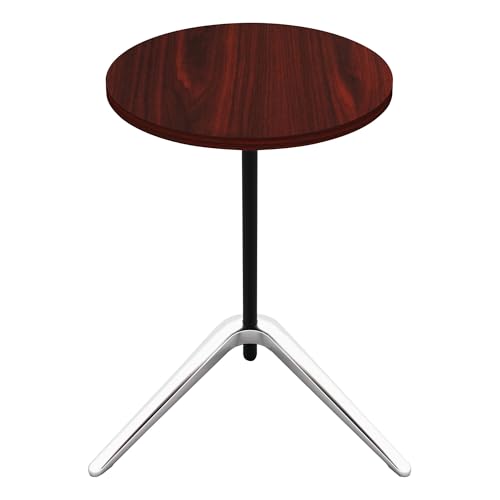 Lorell Guest Area Round Top Accent Mahogany Table, 15.75&quot;