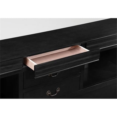 Acme Louis Philippe III Queen Bed in Black