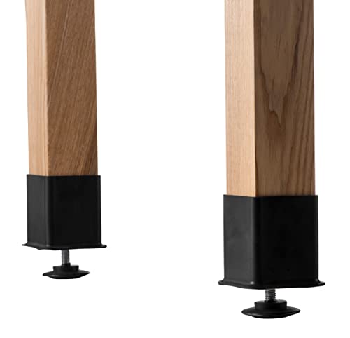 National Public Seating High Pressure Laminate Top Science Lab Table, 54&quot; L X 30&quot; H, Black Top and Ashwood Legs