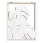 Blake Monstera leaves Framed Printed Glass by Amy Peterson Art Studio
