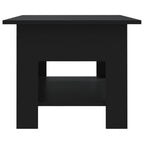 vidaXL Coffee Table Black 40.2"x21.7"x16.5" Engineered Wood