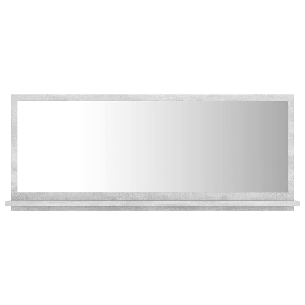 Bathroom Mirror Concrete Gray 35.4&quot;x4.1&quot;x14.6&quot; Engineered Wood