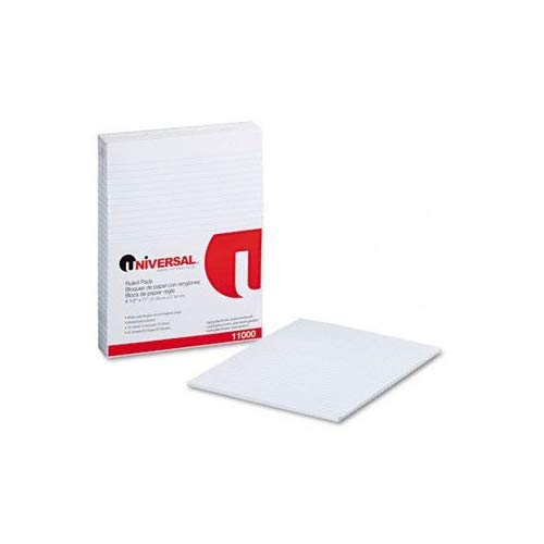 Universal Ruled Writing Pads Pad,W Ruld,Padded,Ltr,We (Pack Of8)