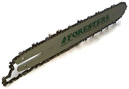 Forester 16' Replacement Chainsaw Bar & Chain Combo - 16In Length, 3/8    Ext Pitch, 050 Gauge, A074 Mount, 55 Drive Link - Rep