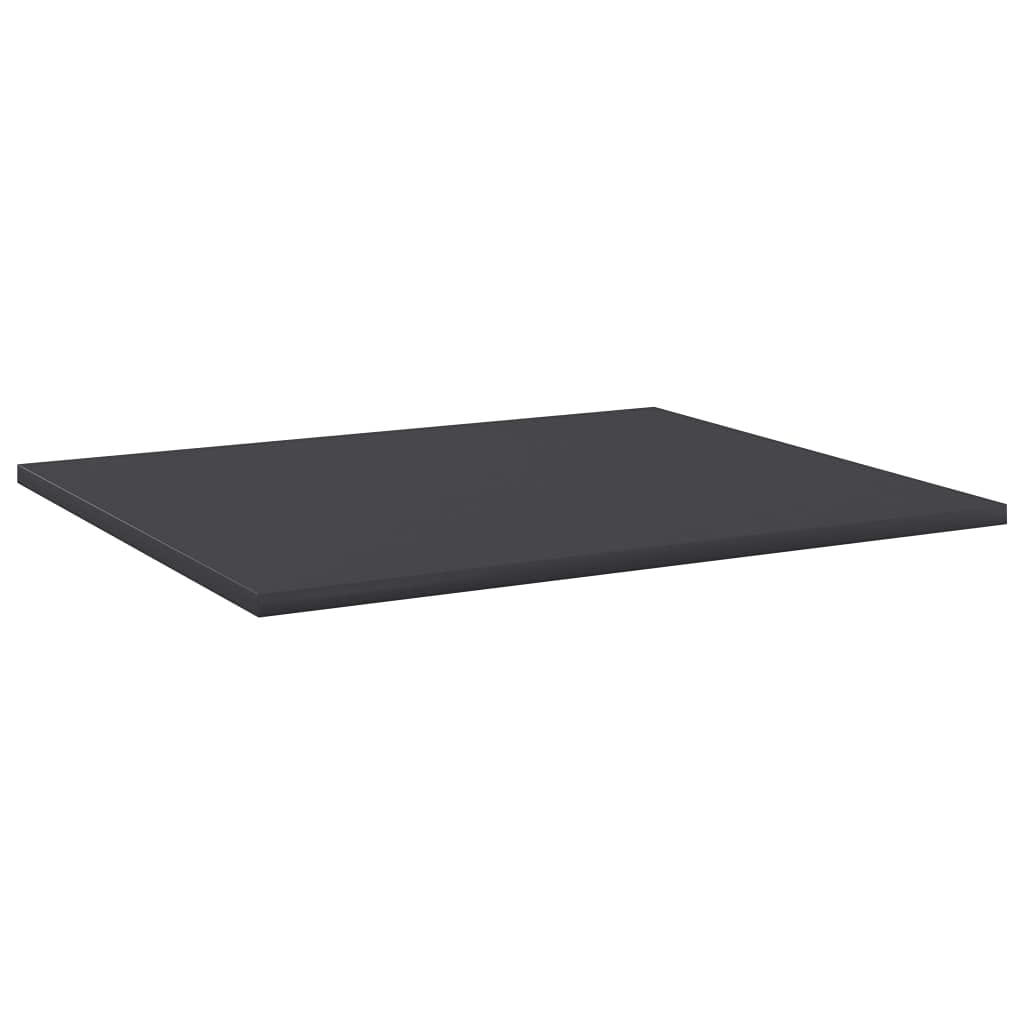 vidaXL Bookshelf Boards 8-Pack, Gray Finish| Modern| Engineered Wood | 23.6&quot; x 19.7&quot; x 0.6&quot;