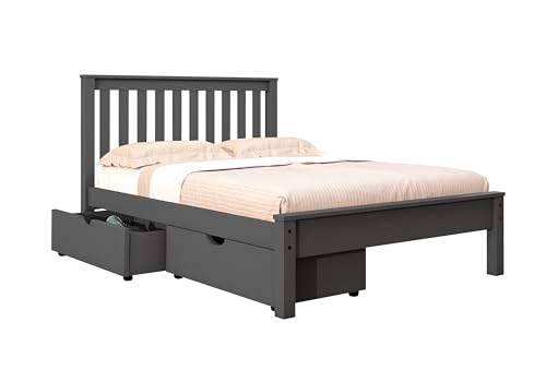 Donco Kids Full Contempo Bed w/Under Bed Drawer in Dark Gray
