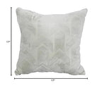 Blazing Needles Square Faux Fur Throw Pillow, 17", Agora Soap
