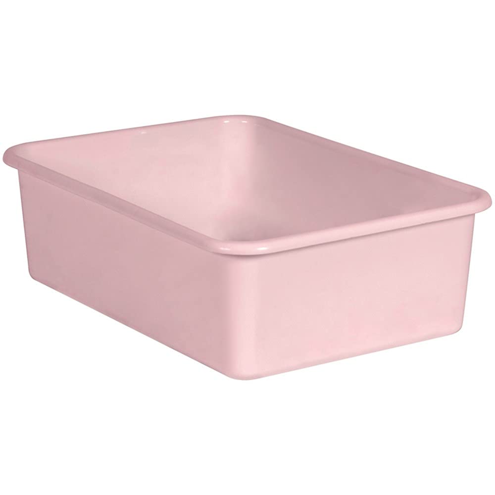Teacher Created Resources Blush Large Plastic Storage Bin