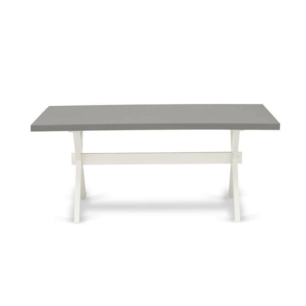 East West Furniture Xt097 X-Style Kitchen Table - A Rectangle Dining Table Top With Stylish Legs, 40X72 Inch, Multi-Color