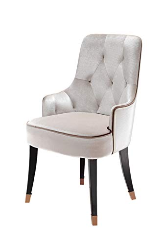 HomeRoots Furniture Modern White Fabric Dining Chair (284159)