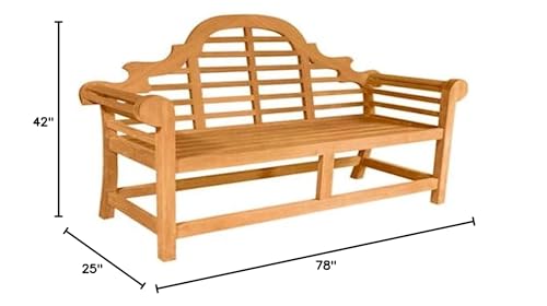 Anderson Teak Patio Lawn Garden Furniture Marlborough 3-Seater Bench
