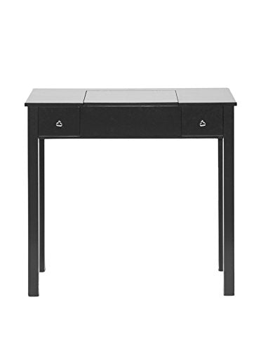 Baxton Studio Wessex Table, 29.63" X 31.63" X 15.88", Black