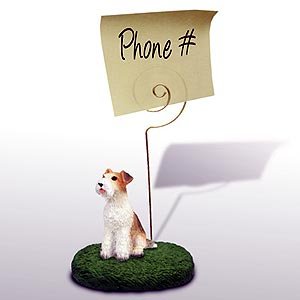 Fox Terrier Note Holder (Wire Haired)