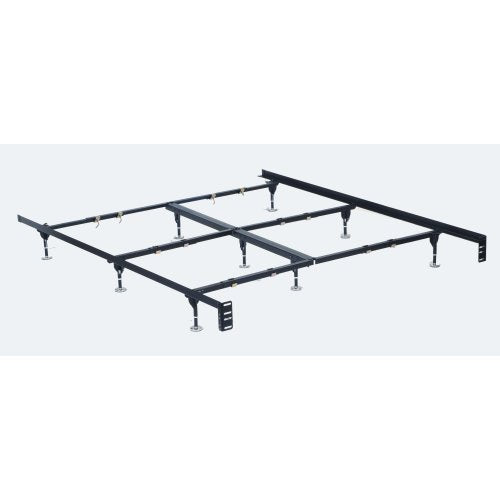 Hollywood Bed Frames Classic Clamp Style Adjustable Bed Frame With 9 Legs And Glides, Queen/California King/Eastern King