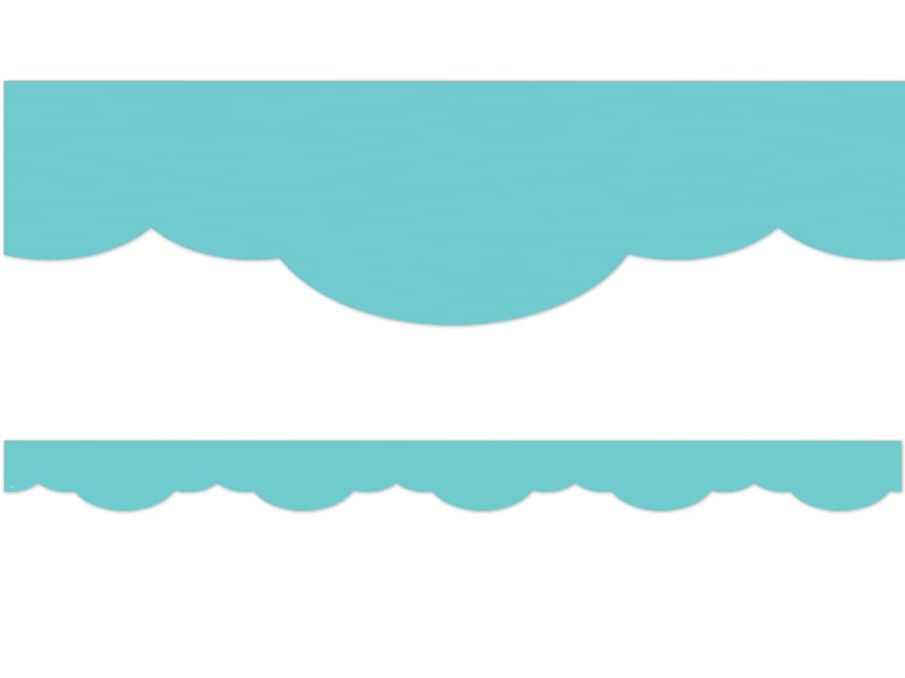 Teacher Created Resources Light Turquoise Fancy Scallops Border Trim (Tcr9139)