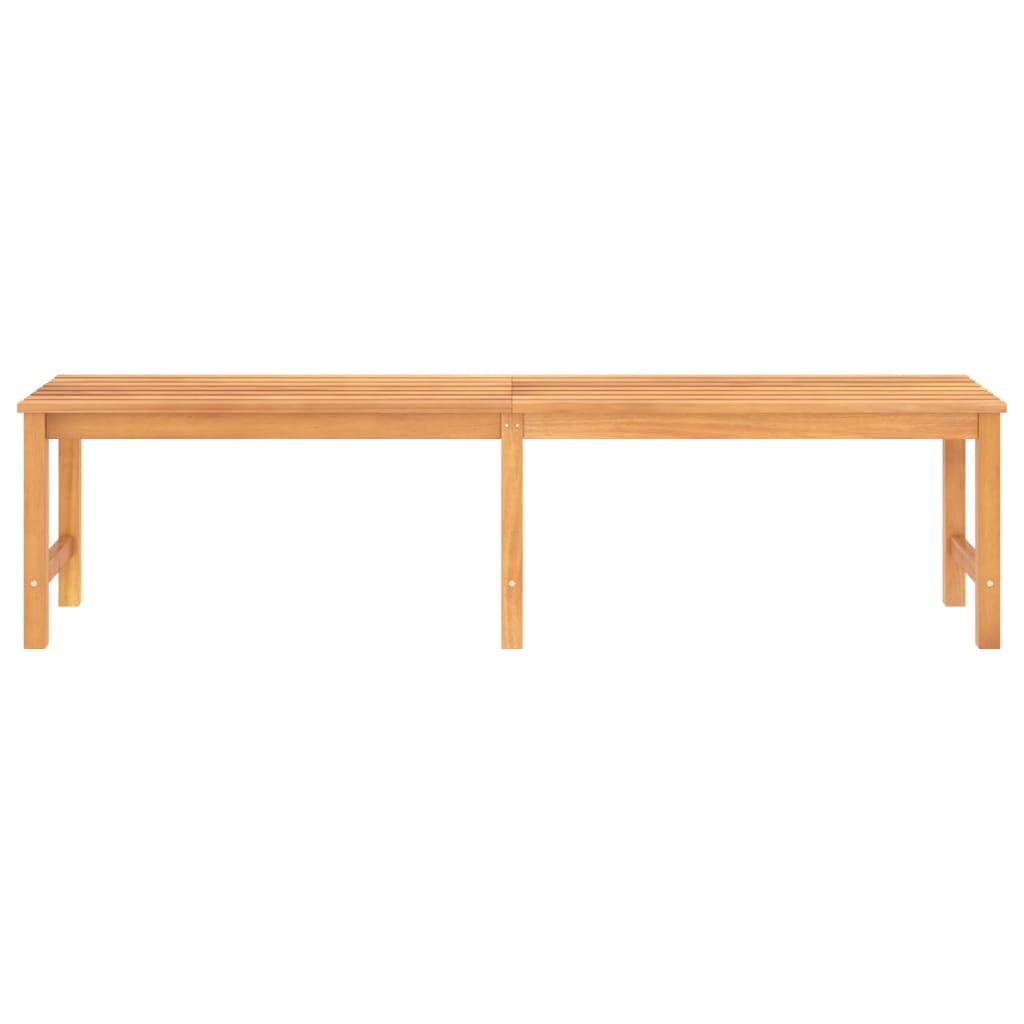 vidaXL Patio Bench, Indoor/Outdoor Bench for Entryway Garden Park Potting Picnic, Solid Teak Wood, Easy Assembly, 70.9" x 15.7" x 17.7" Brown