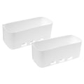 Aboofan 2Pcs Under Cabinet Storage Organizer Adhesive Wall Holder For Kitchen And Bathroom Multi Functional Space Saving Rack Fo