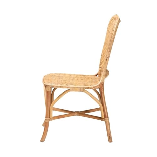 Baxton Studio Irene Modern Bohemian Natural Rattan Dining Chair