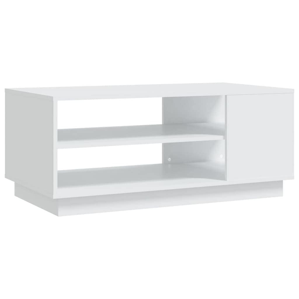 vidaXL Coffee Table White 40.2"x21.7"x16.9" Engineered Wood
