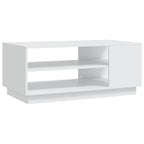 vidaXL Coffee Table White 40.2"x21.7"x16.9" Engineered Wood