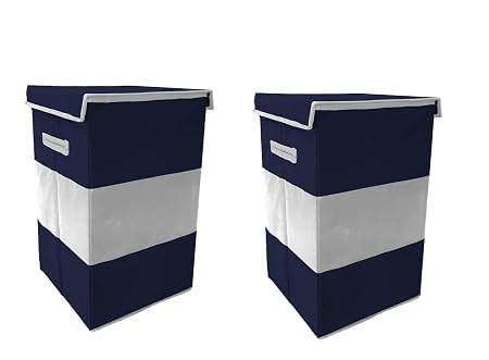 68L Laundry Basket with Lid and Handles | Foldable & Collapsible Dirty Clothes Hamper for Bathroom, Bedroom, or Kids Room | Stur