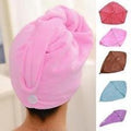 GREEVA 1 PCS Microfiber Hair Wraps Magic Fast Dry Towel Drying Bath Twist Hat Spa Soft Cap