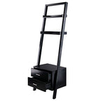 Ergode Contemporary Aaron A-Frame Shelf - 30.1' Width, 12.1' Depth - Solid Wood Frame - 3-Tier Design - 50 lbs Load Capacity - Sleek Black Finish (29522-VV)